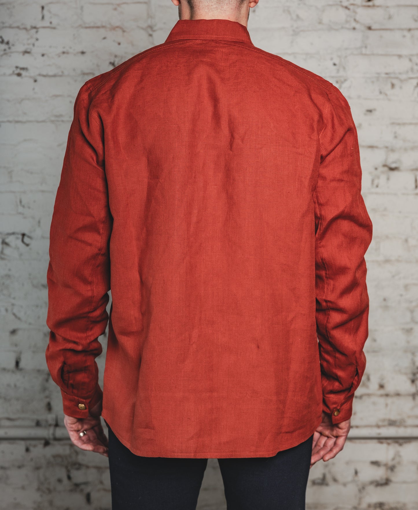 The Americana Linen Shirt Terra Cotta