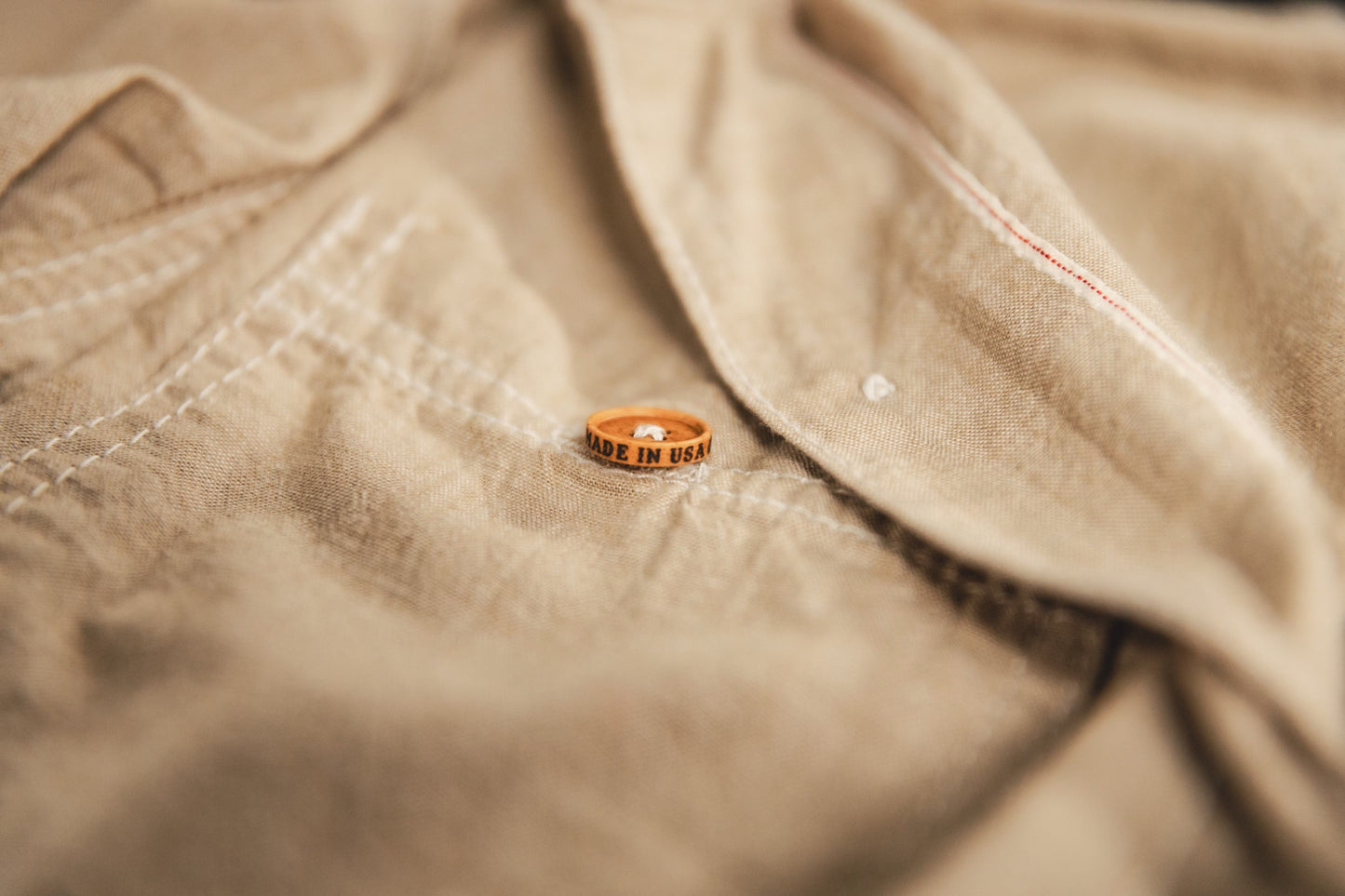 The Chambray Work Shirt Tan