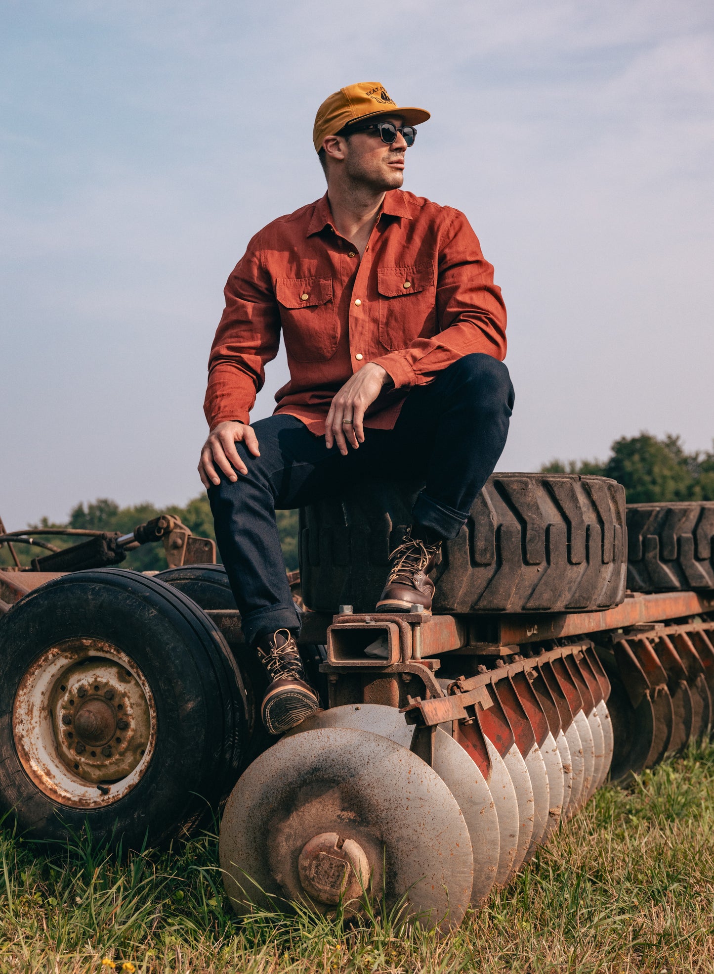 The Americana Linen Shirt Terra Cotta