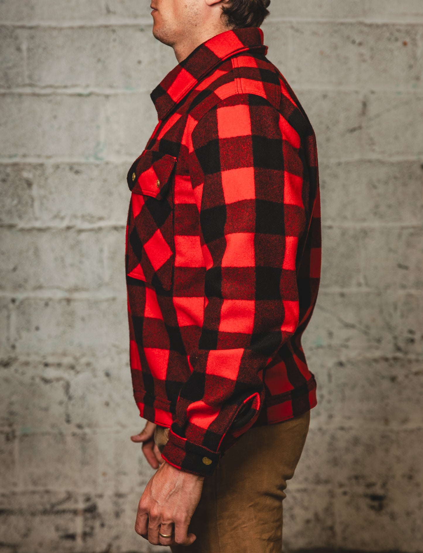 The Woolen Lumber Jacket- Red Buffalo Plaid