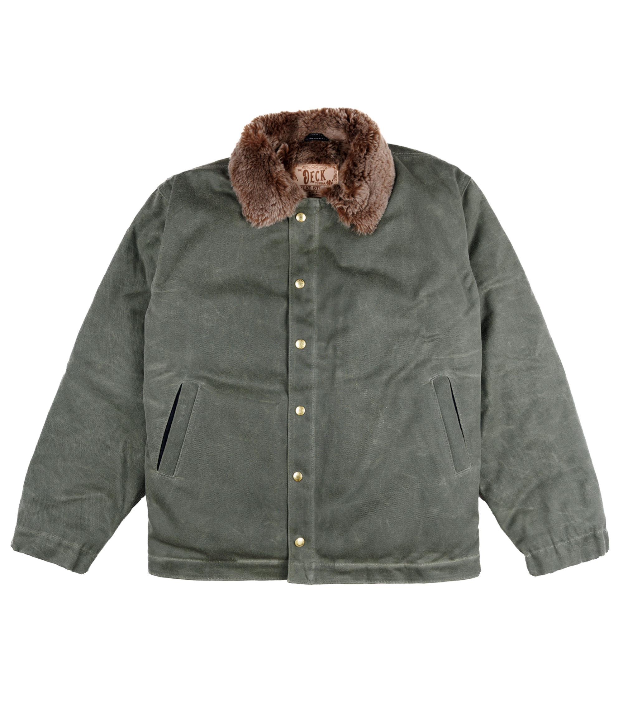 The Deck Jacket- Olive – Heat Straps USA