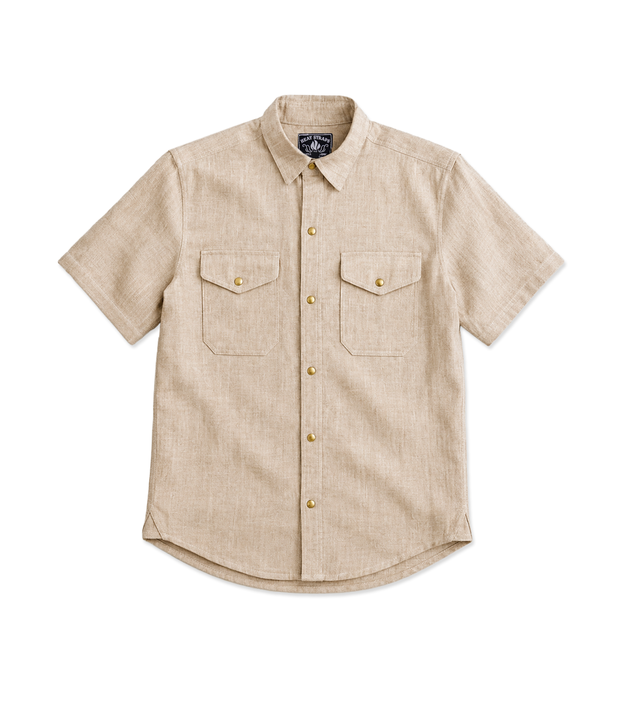 The Short Sleeve Work Shirt - Oat | Heat Straps USA