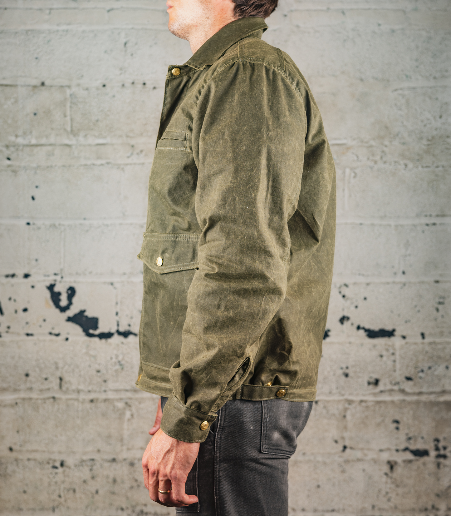 Heat Straps The Shop Jacket - Olive - Side View