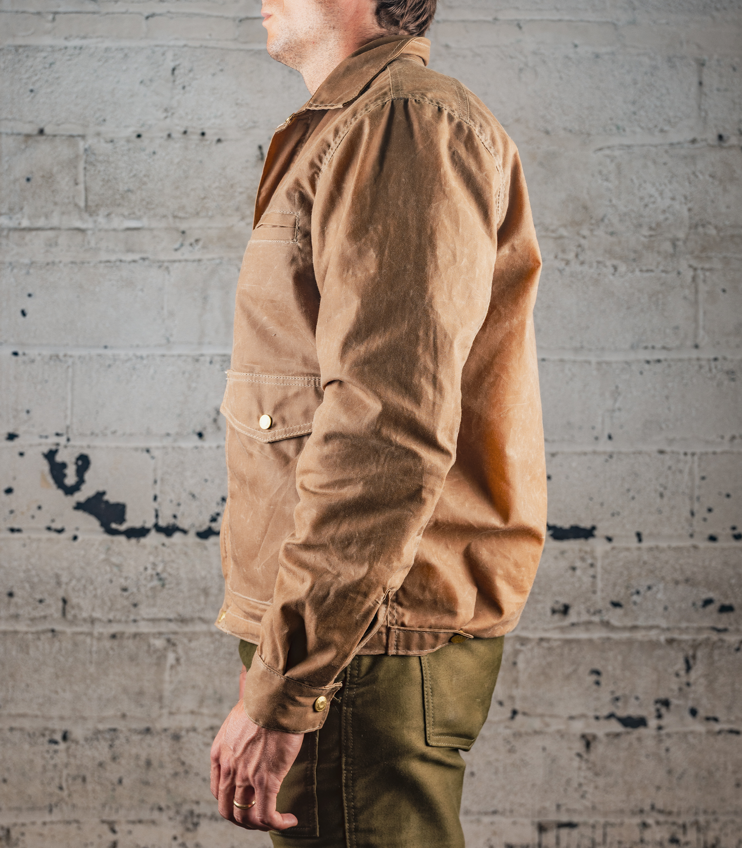 Heat Straps The Shop Jacket - Tan - Side View