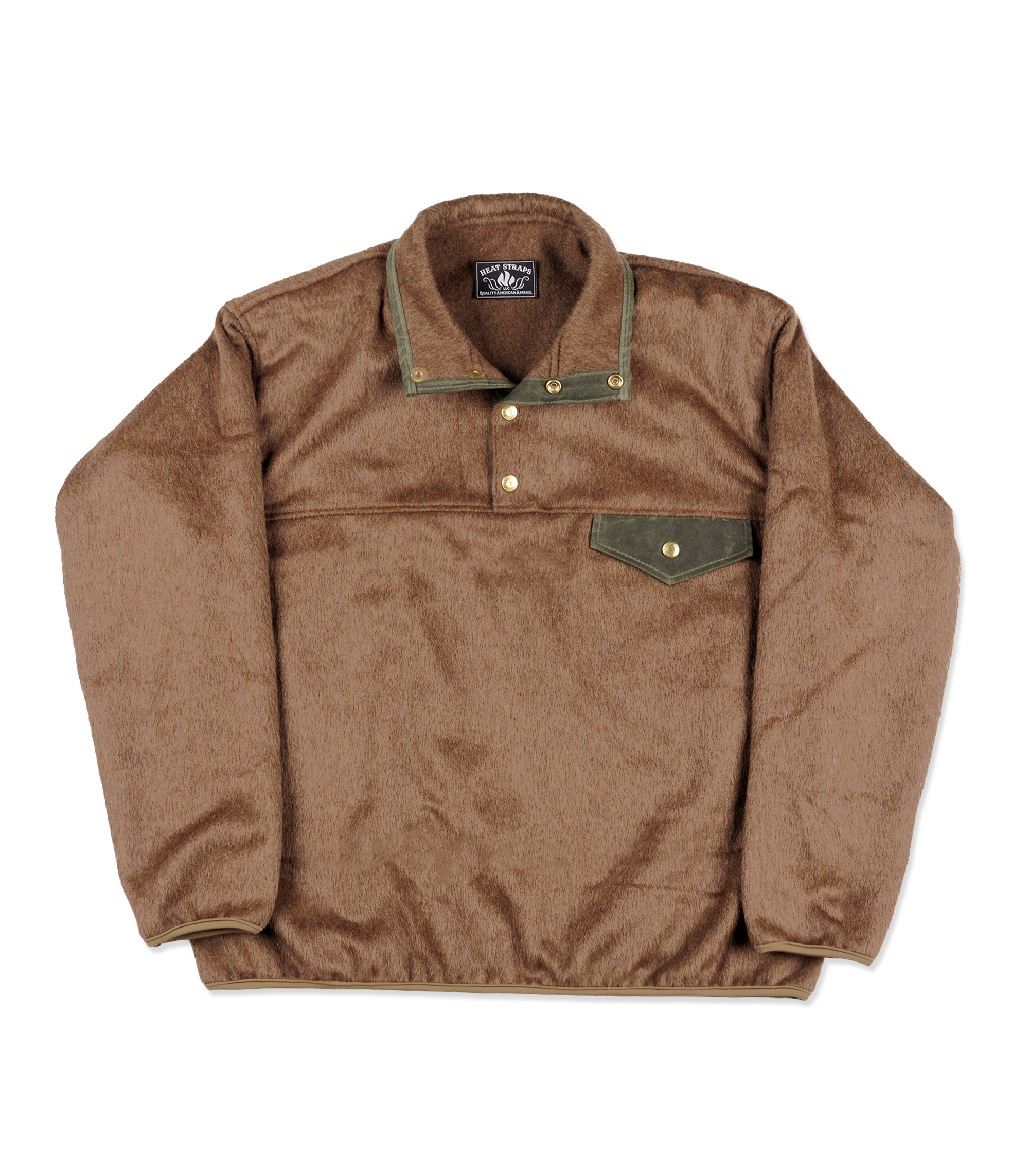 The Wool Pile Snap Pullover – Heat Straps USA