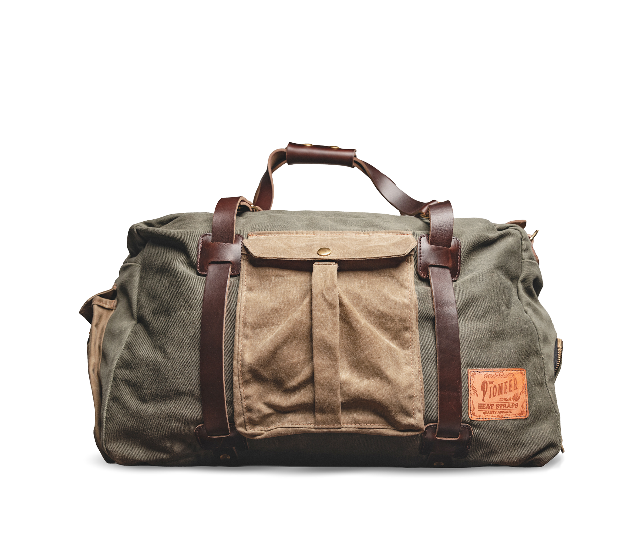 The Pioneer Duffle - Small - Olive – Heat Straps USA The Pioneer Duffle - Small - Olive – Heat Straps USA