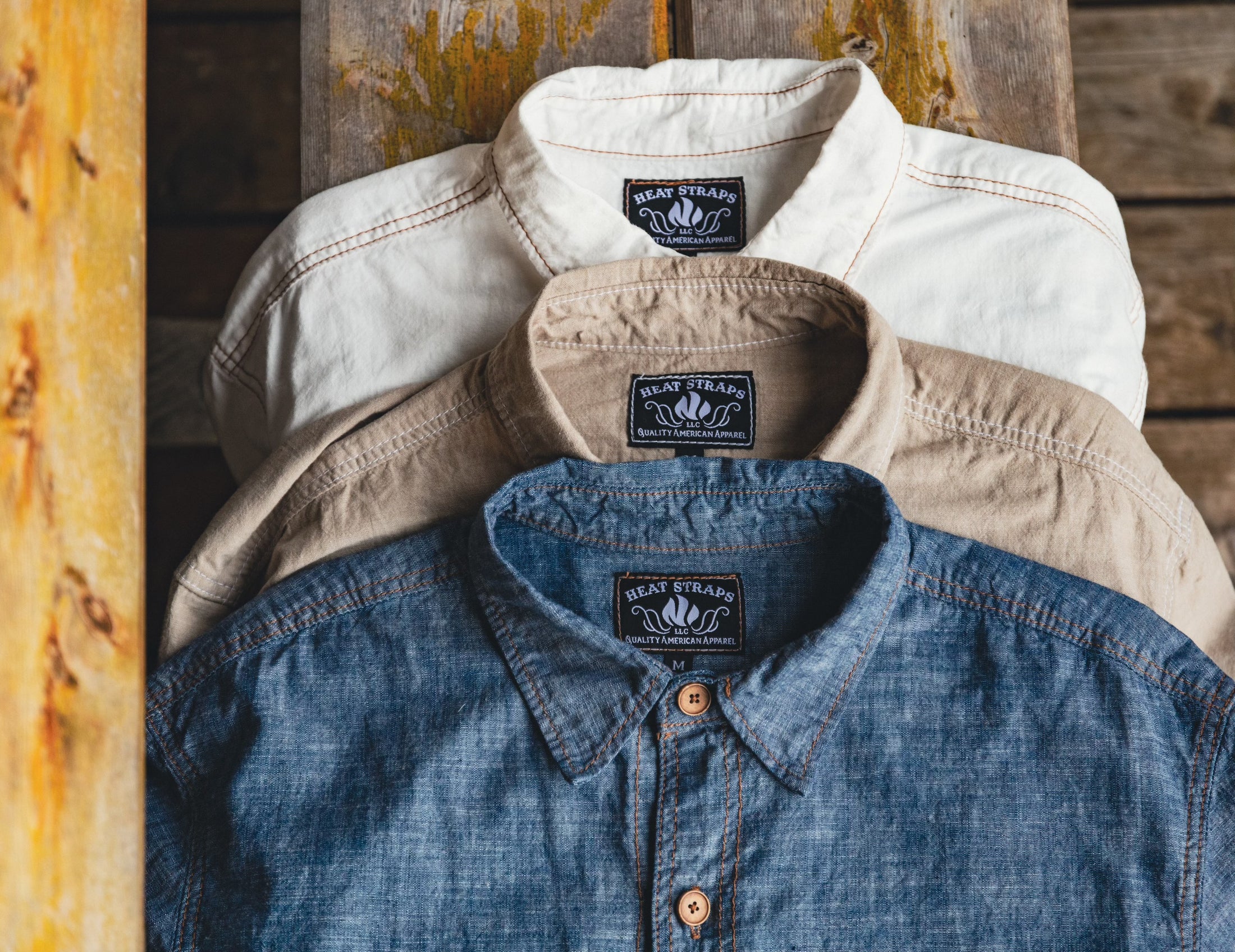 The Chambray Work Shirt Tan image 5