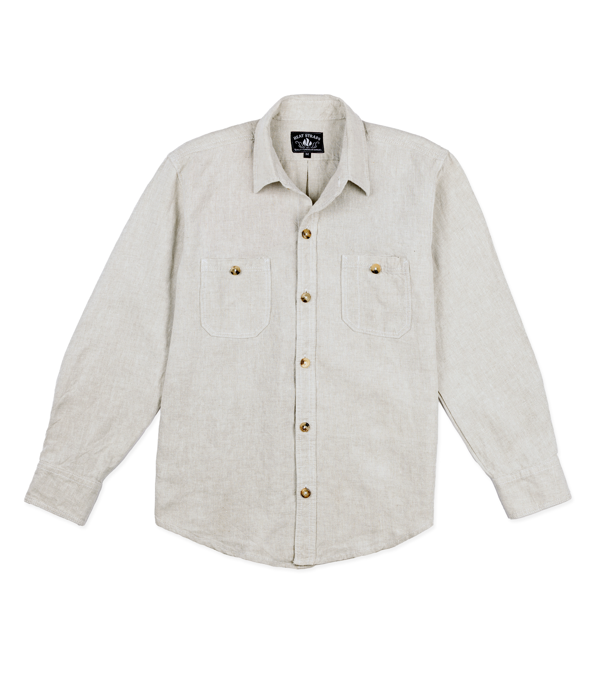 The Americana Linen Shirt - Natural – Heat Straps USA