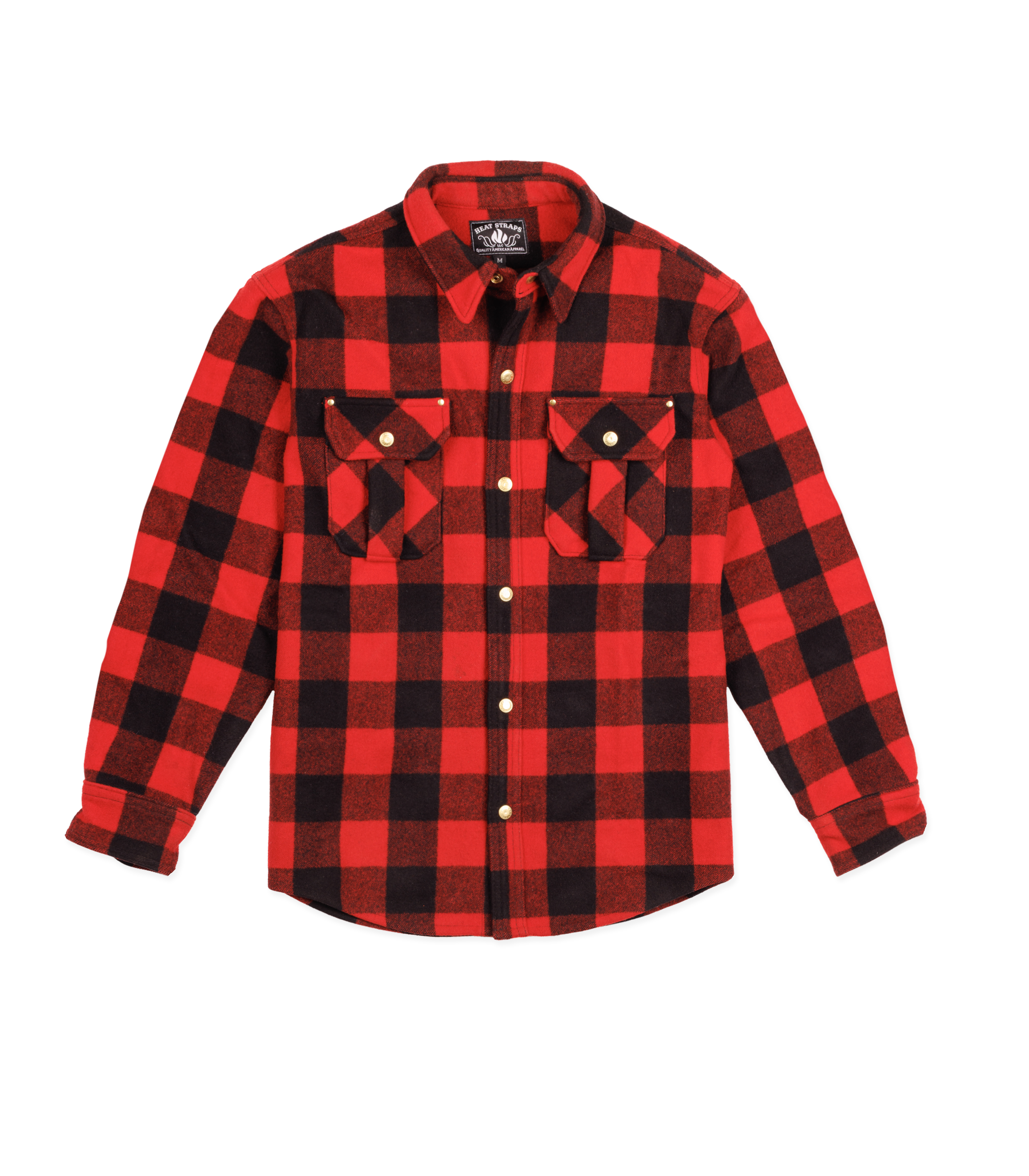 Outlander Woolen Shirt- Red Buffalo Plaid Heat Straps USA Outlander Woolen Shirt- Red Buffalo Plaid Heat Straps USA