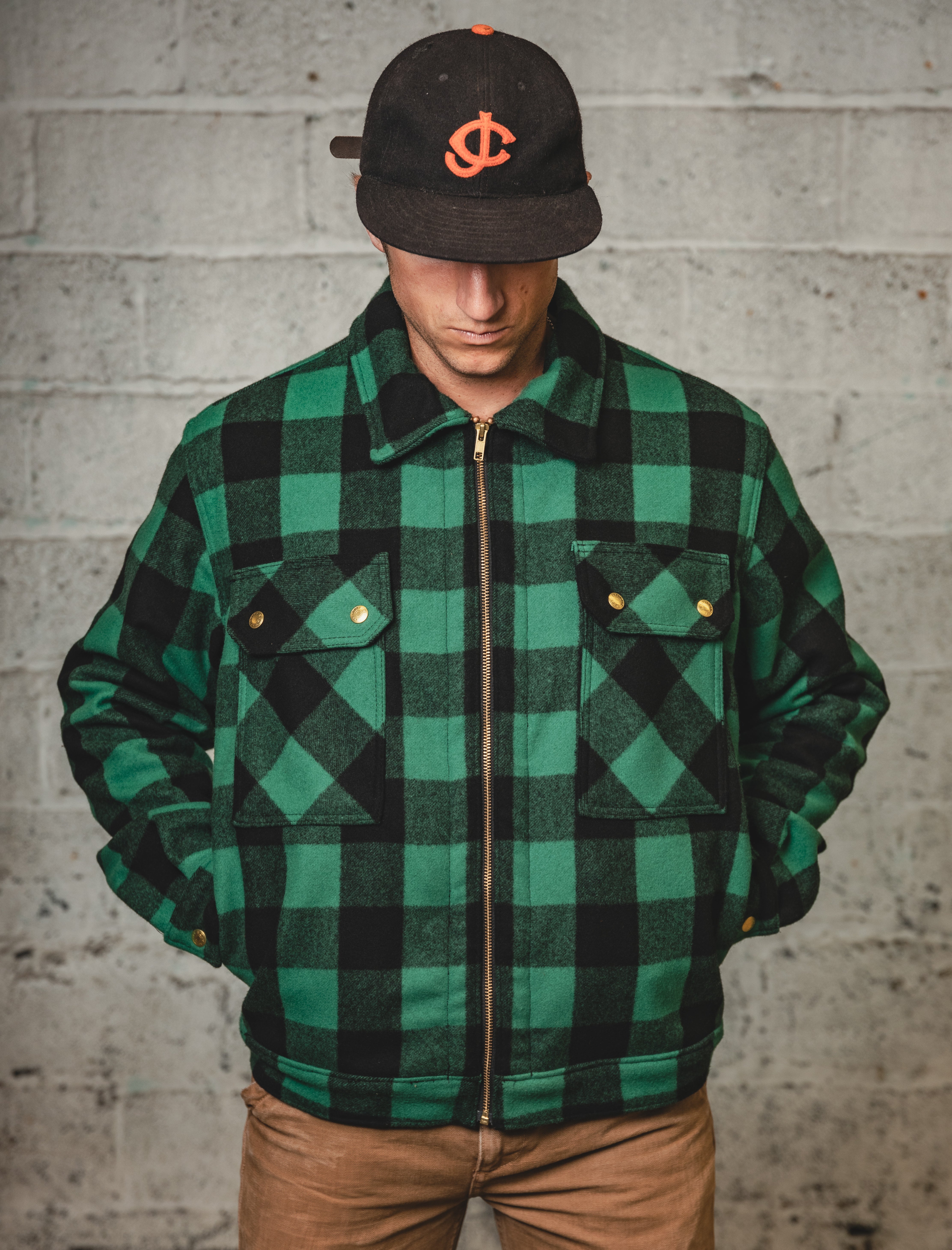 The Woolen Lumber Jacket- Green Buffalo Plaid
