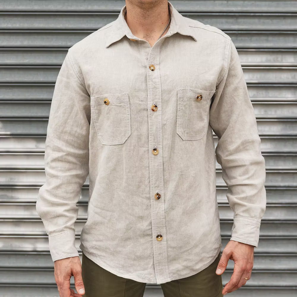 The Americana Linen Shirt - Natural