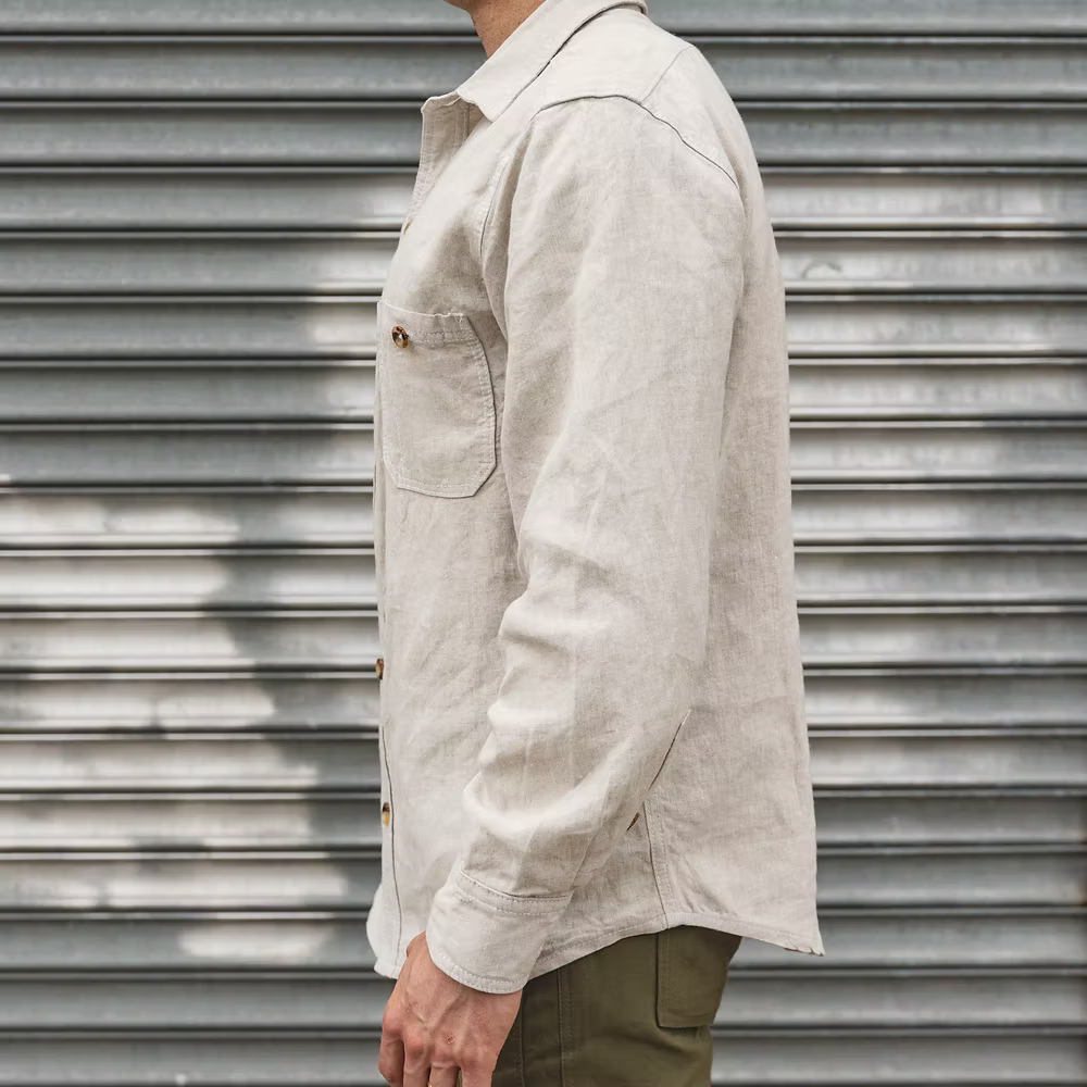 The Americana Linen Shirt - Natural