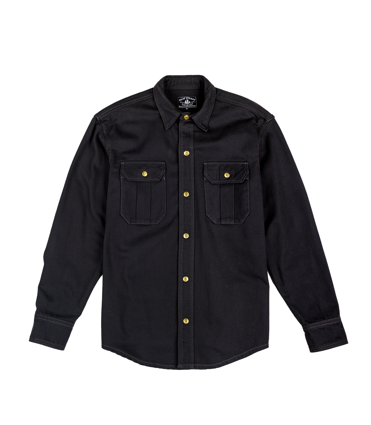 Heat Straps Utility Shirt - Charcoal — Flatlay