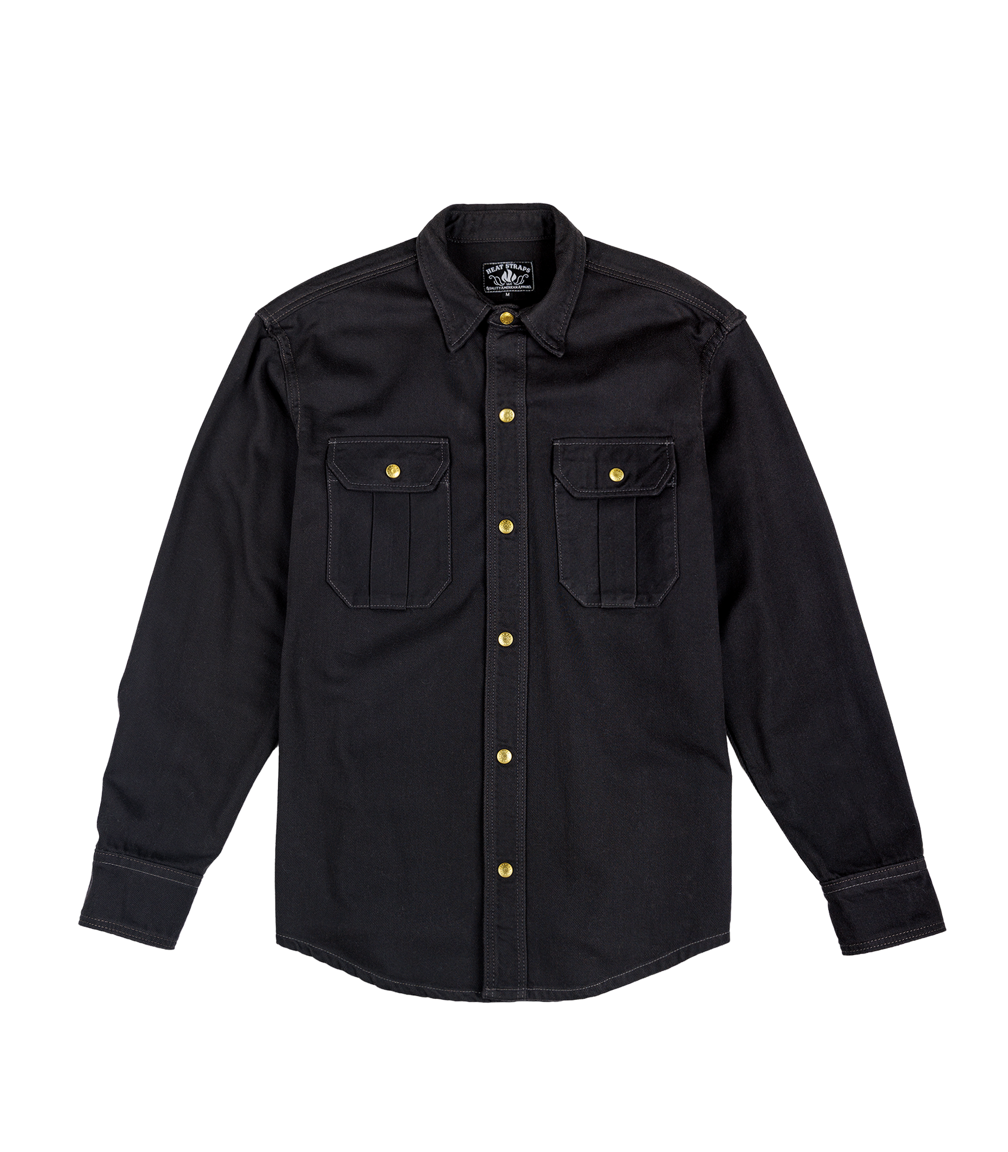 Heat Straps Utility Shirt - Charcoal — Flatlay