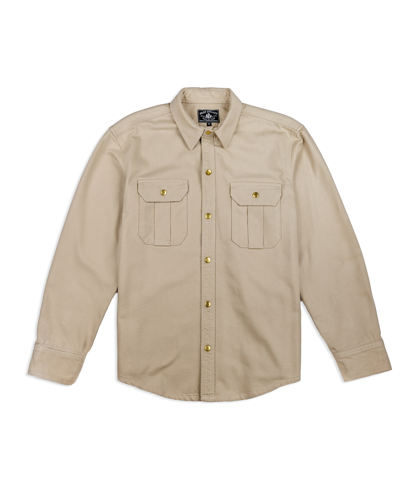 Heat Straps Utility Shirt - Natural — Flatlay