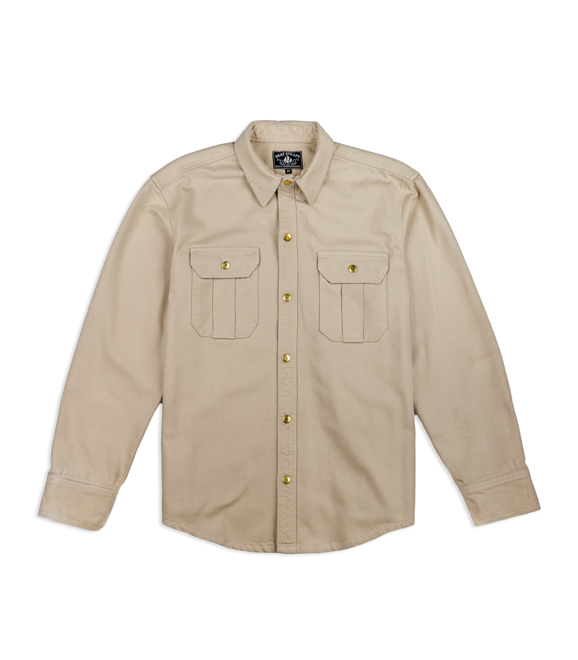 Heat Straps Utility Shirt - Natural — Flatlay