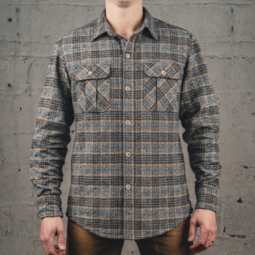 The Plaid Flannel - Grey