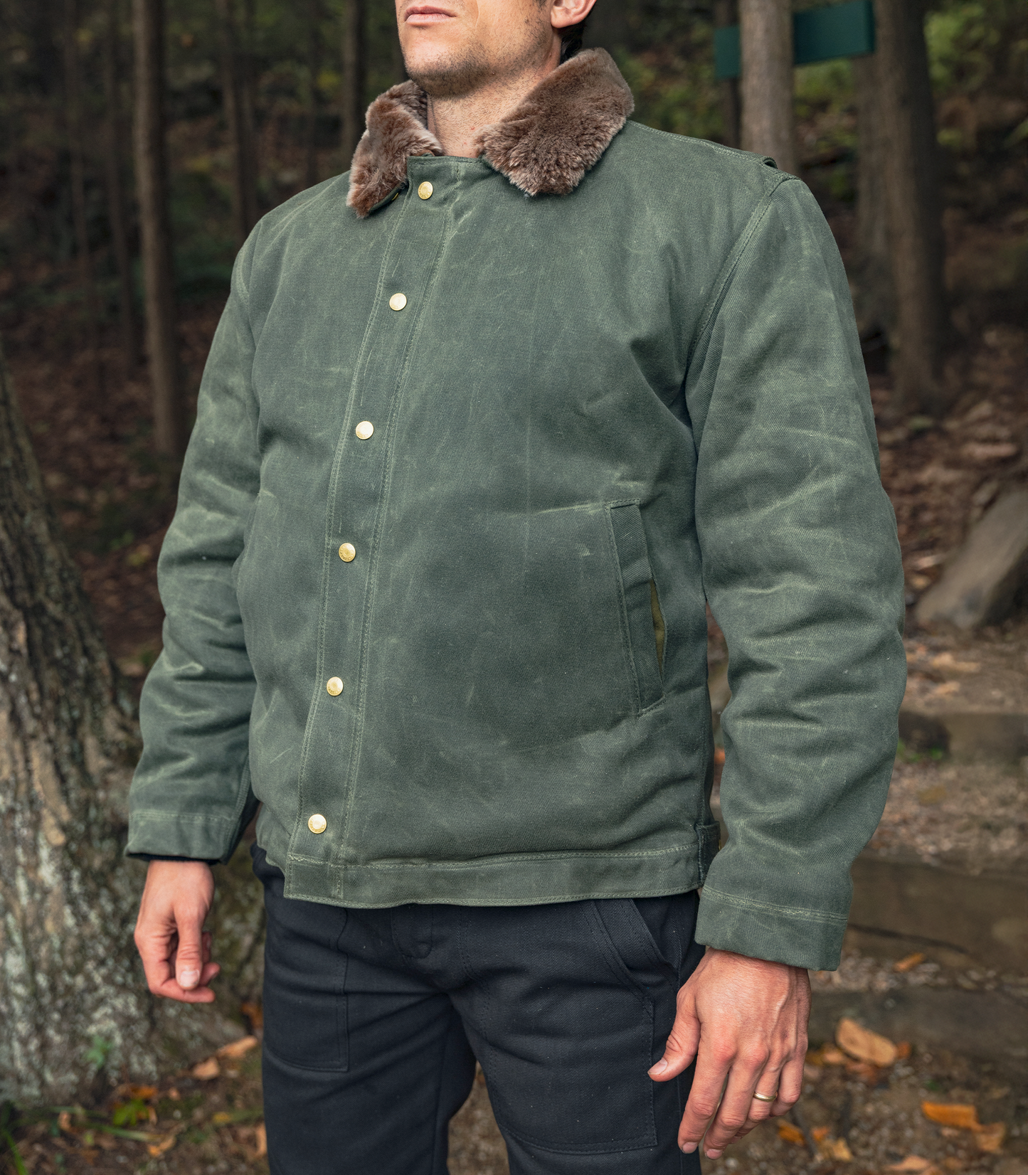 The Deck Jacket- Olive