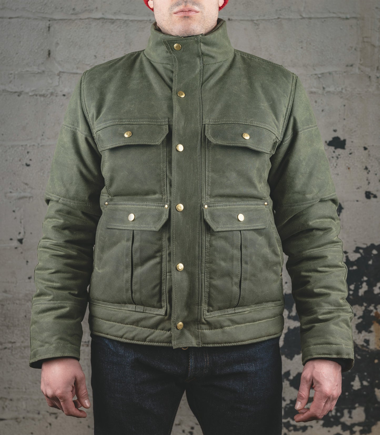 The Short Insulated Chief Jacket - Olive