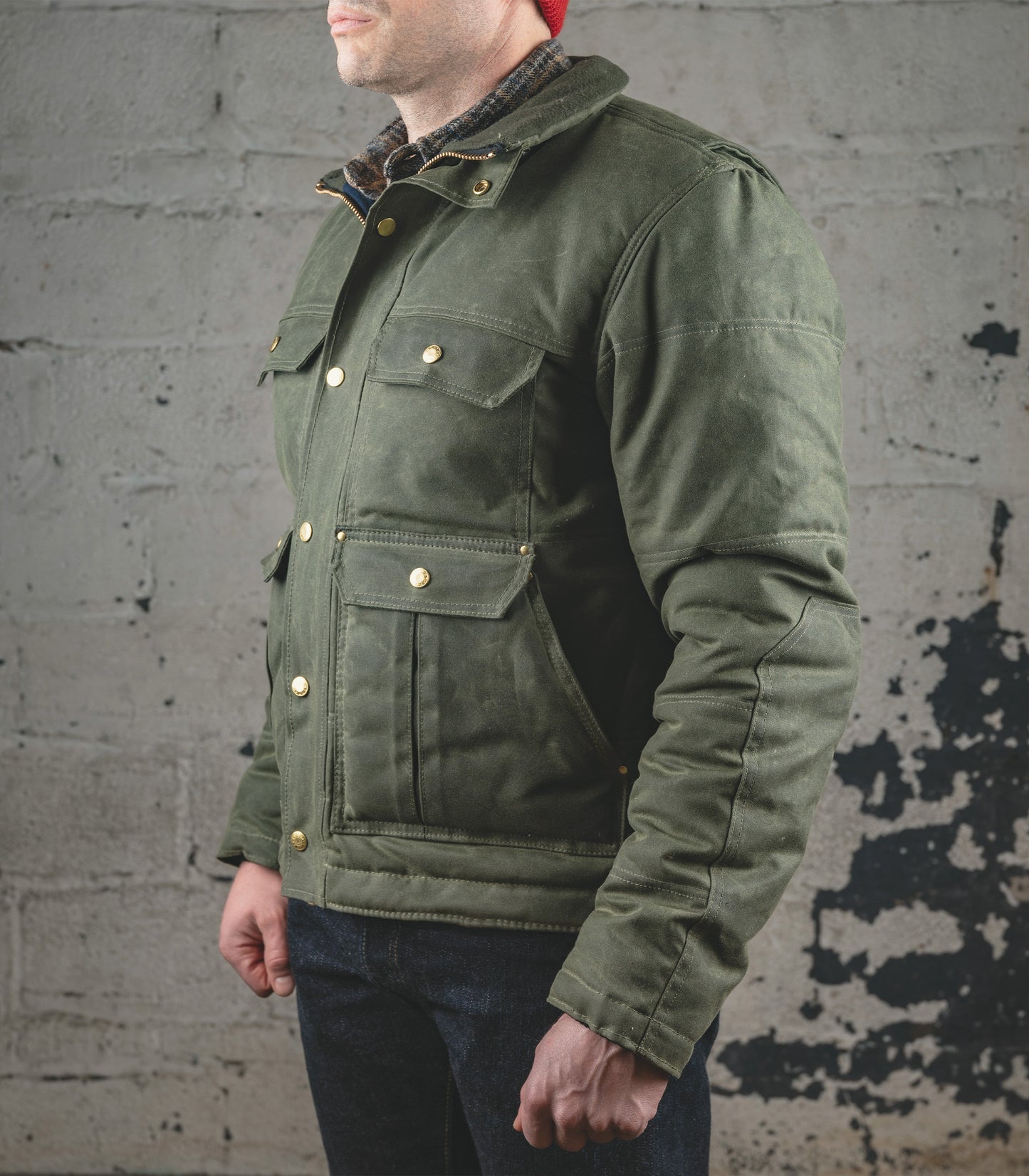 The Short Insulated Chief Jacket - Olive