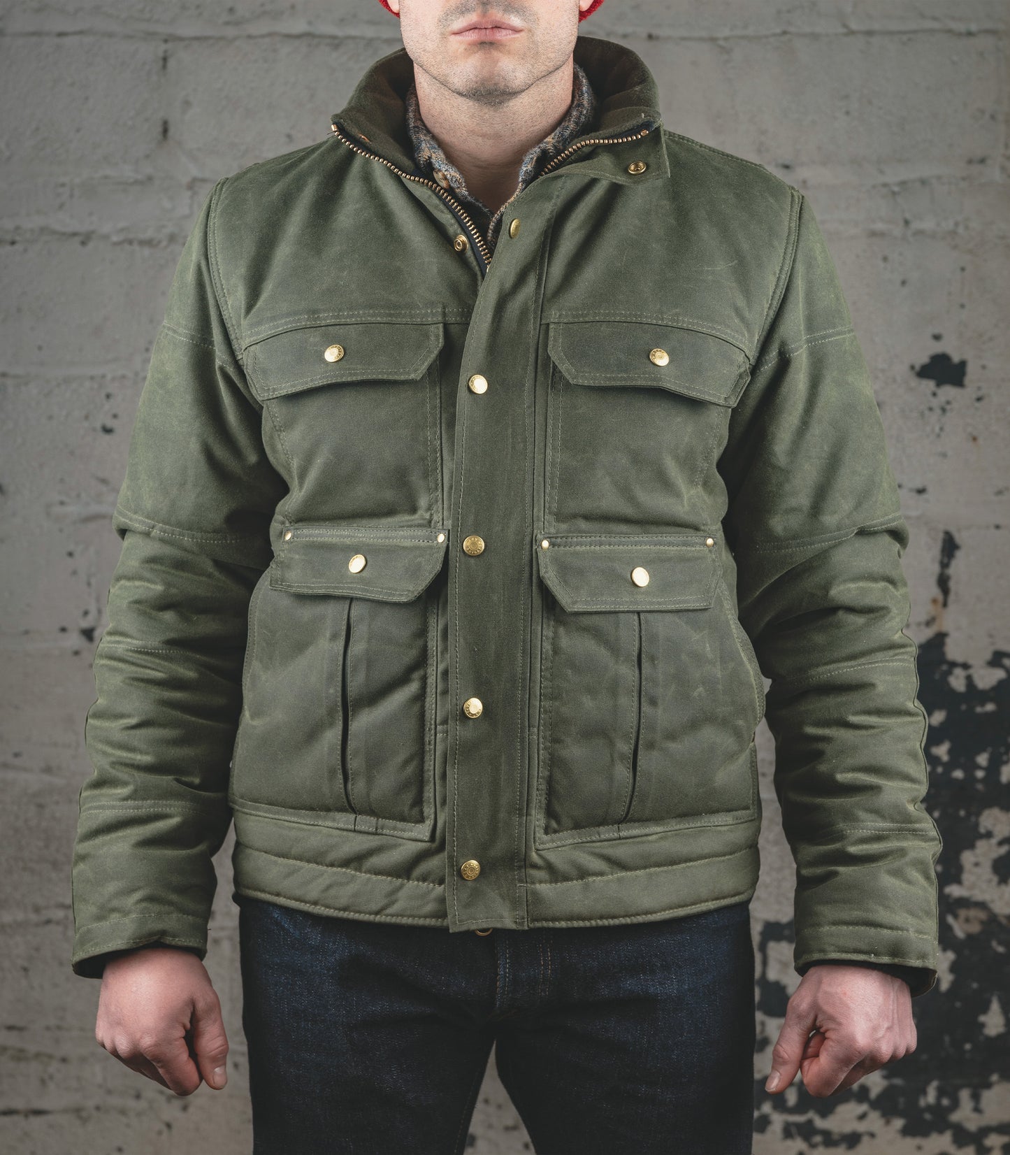 The Short Insulated Chief Jacket - Olive