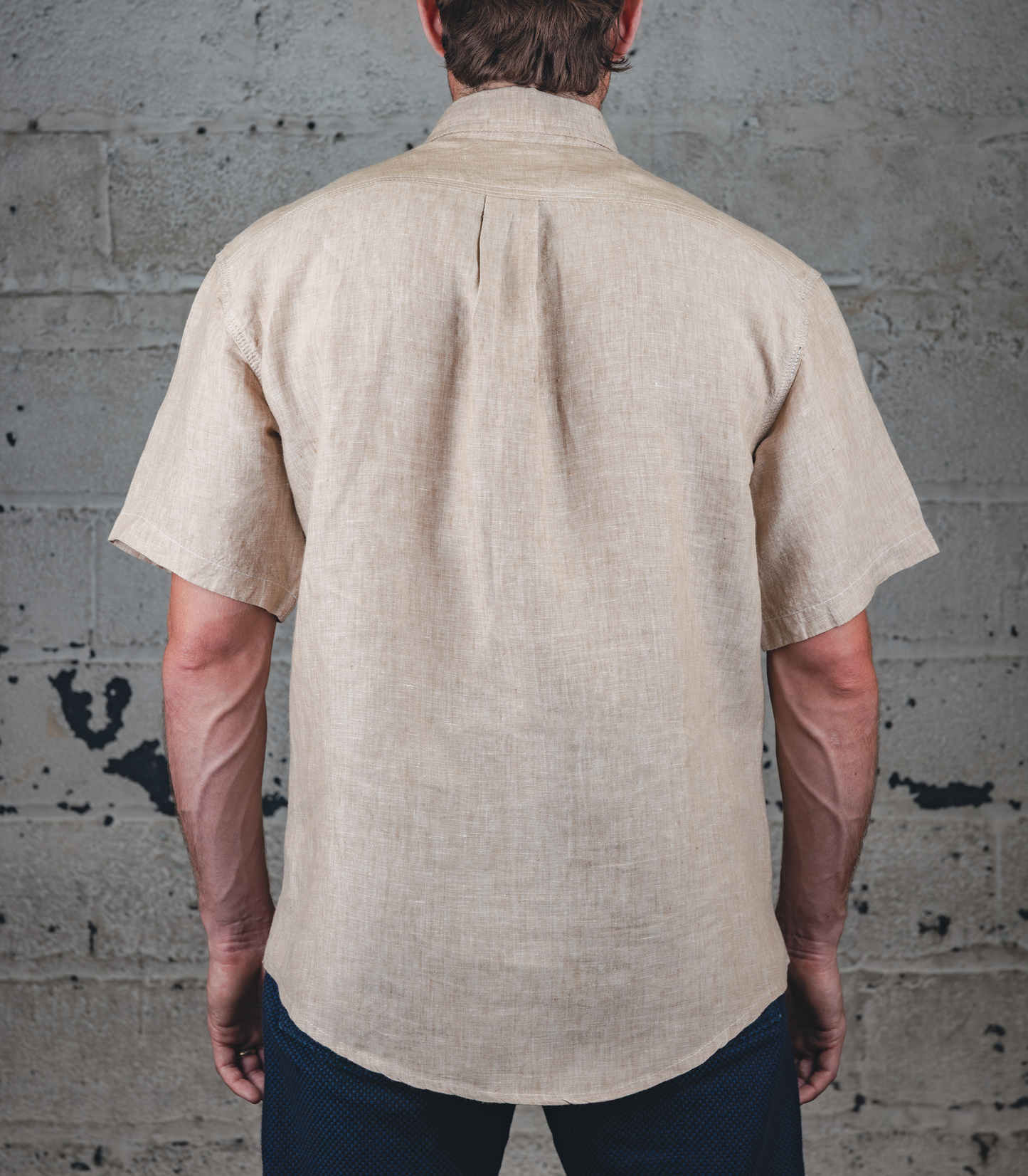 The Short Sleeve Work Shirt - Oat Linen
