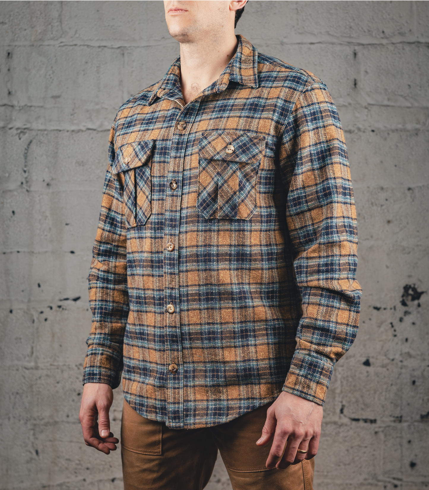 The Plaid Flannel - Tan