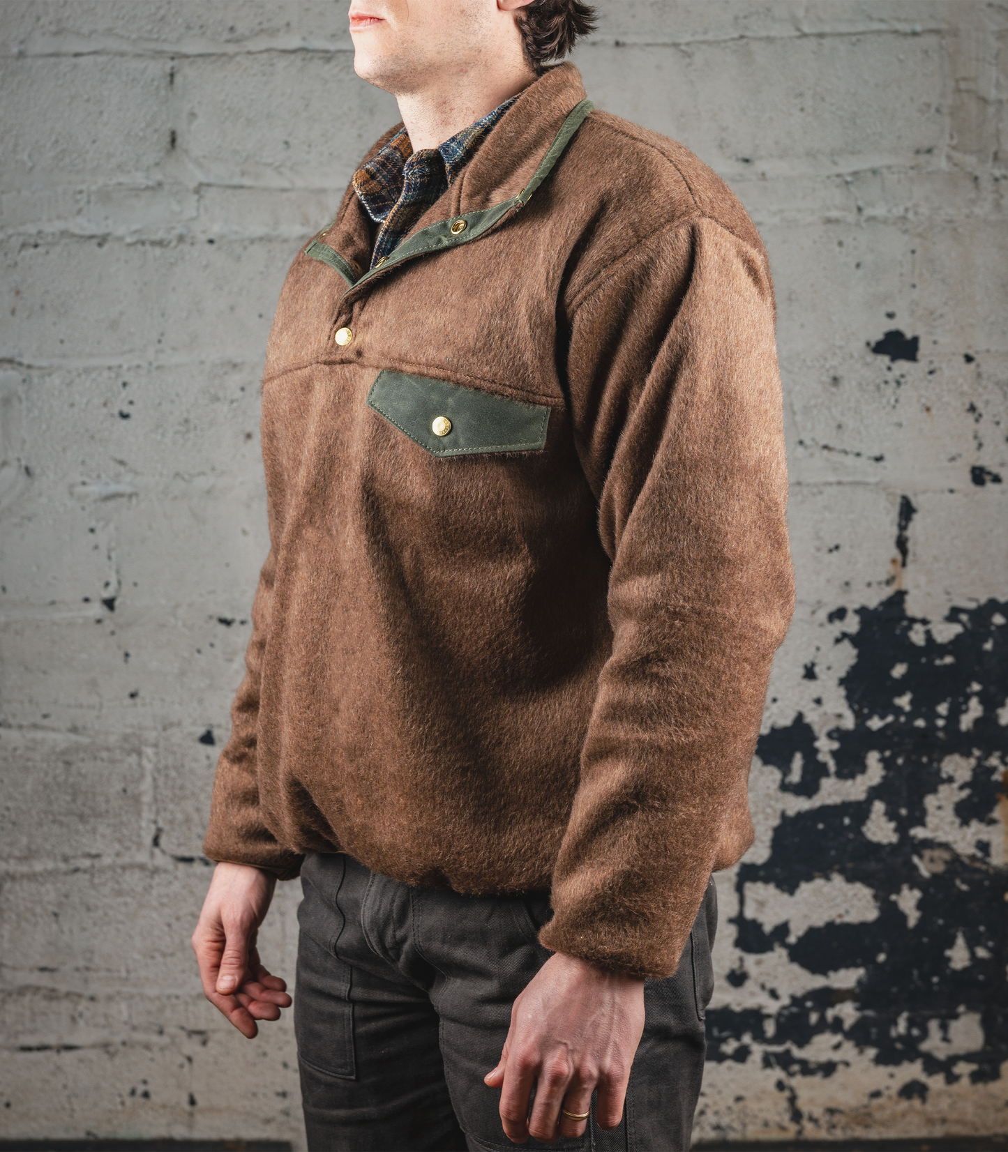 The Wool Pile Snap Pullover