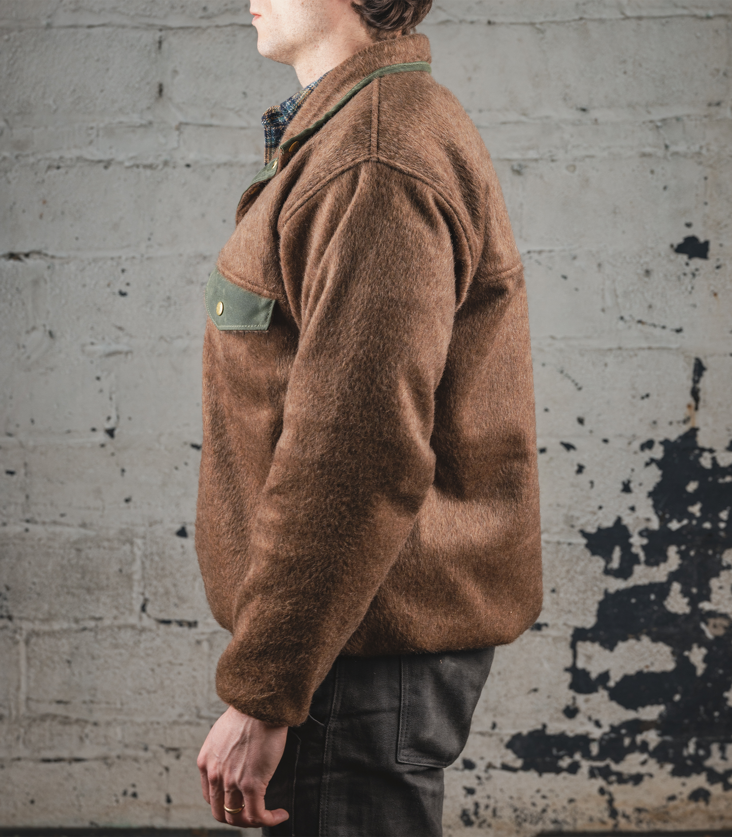 The Wool Pile Snap Pullover