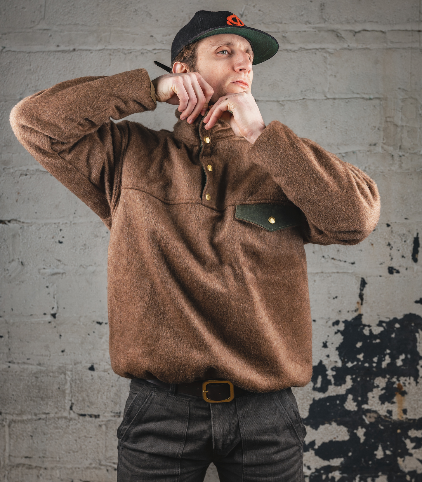 The Wool Pile Snap Pullover