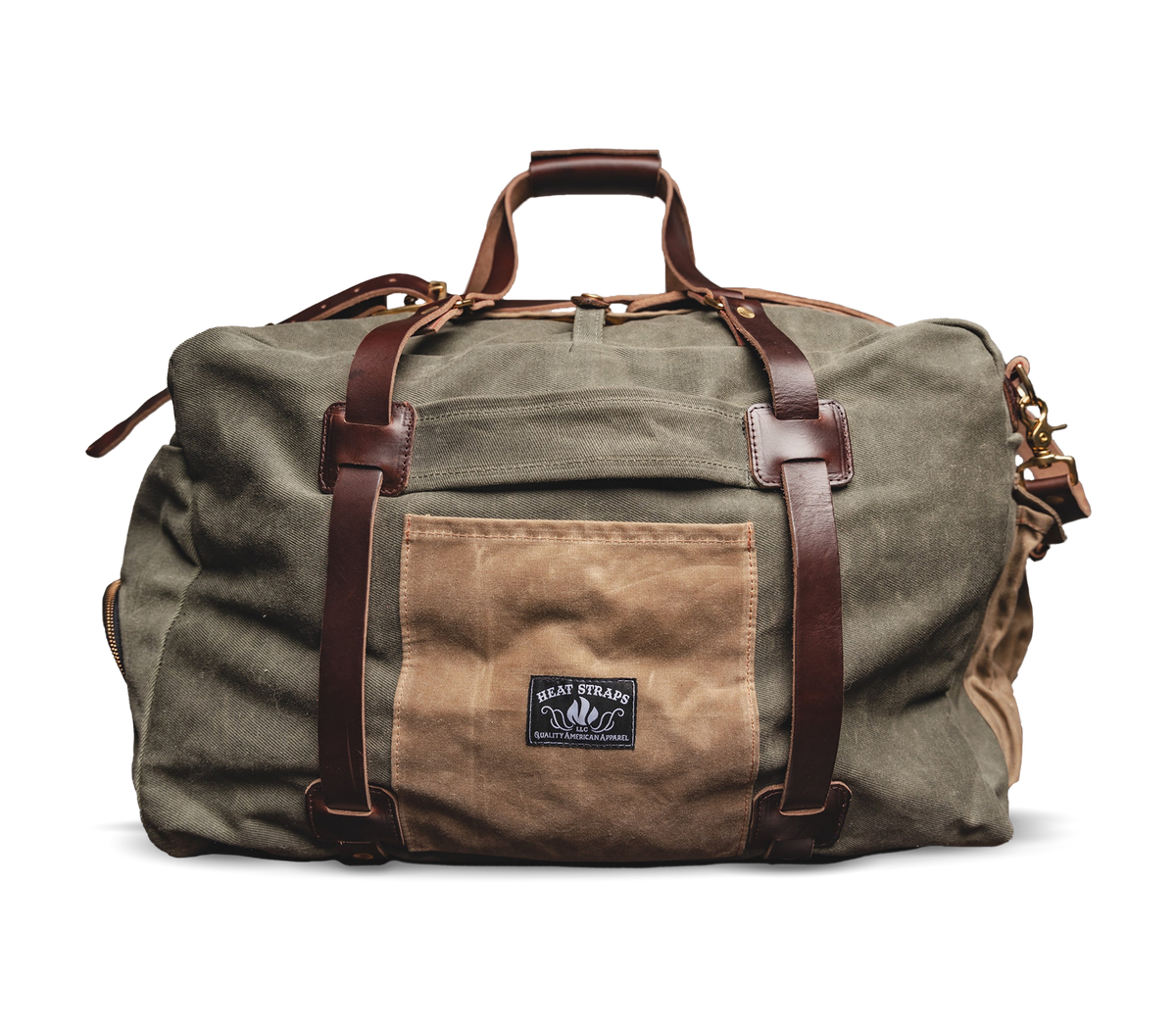 The Pioneer Duffle - Small - Olive – Heat Straps USA The Pioneer Duffle - Small - Olive – Heat Straps USA