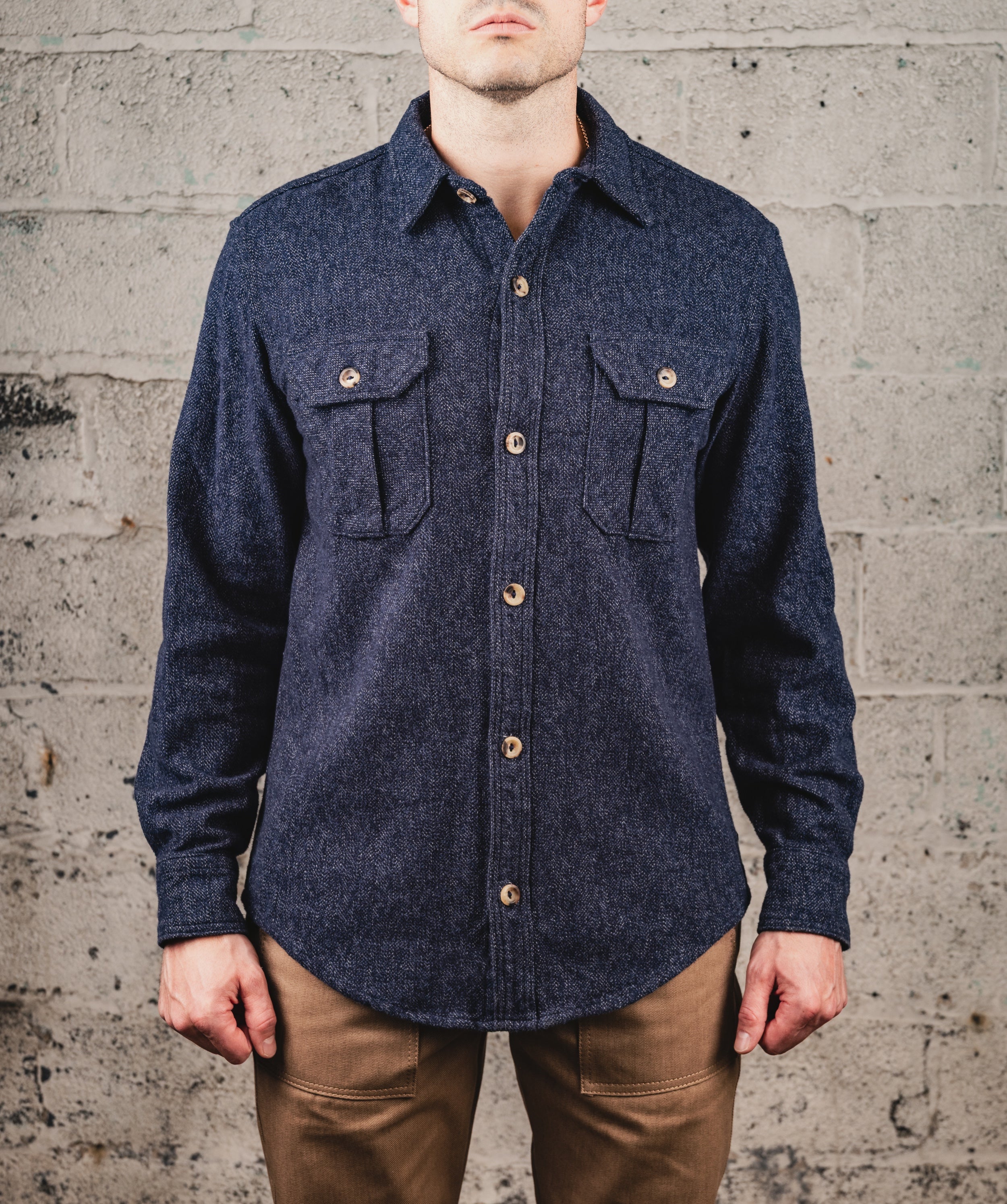 The Flannel- Navy