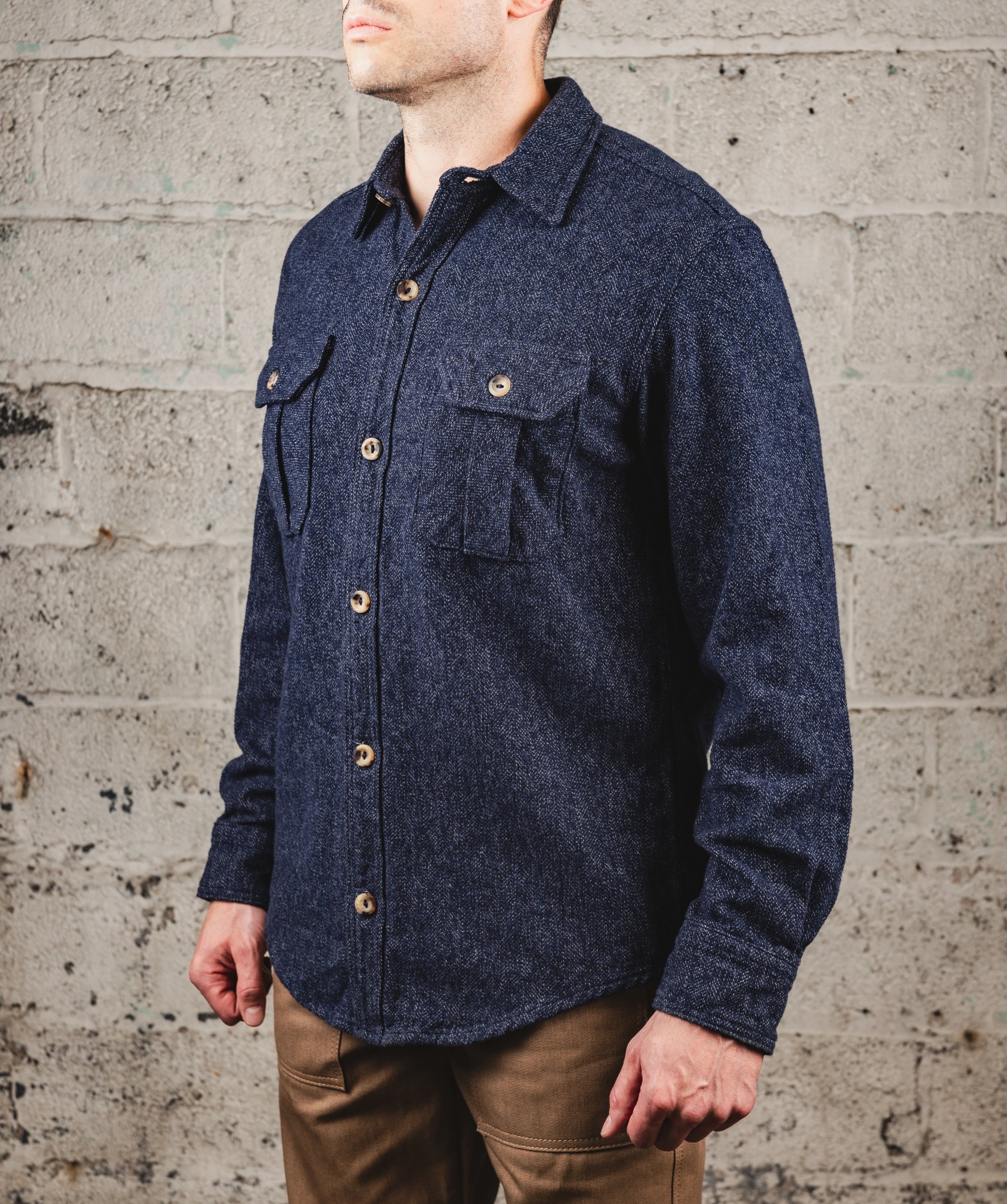 The Flannel- Navy – Heat Straps USA