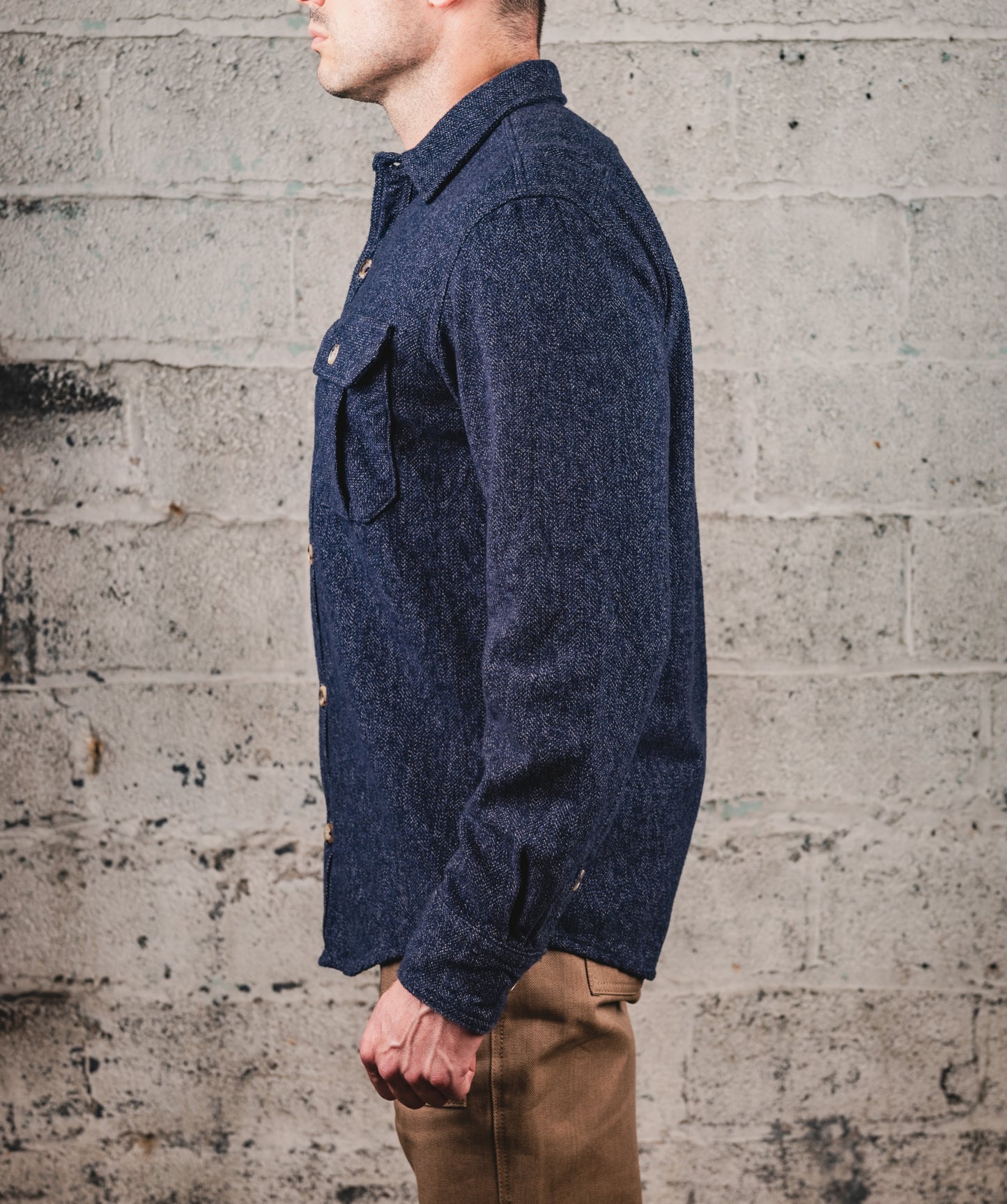 The Flannel- Navy