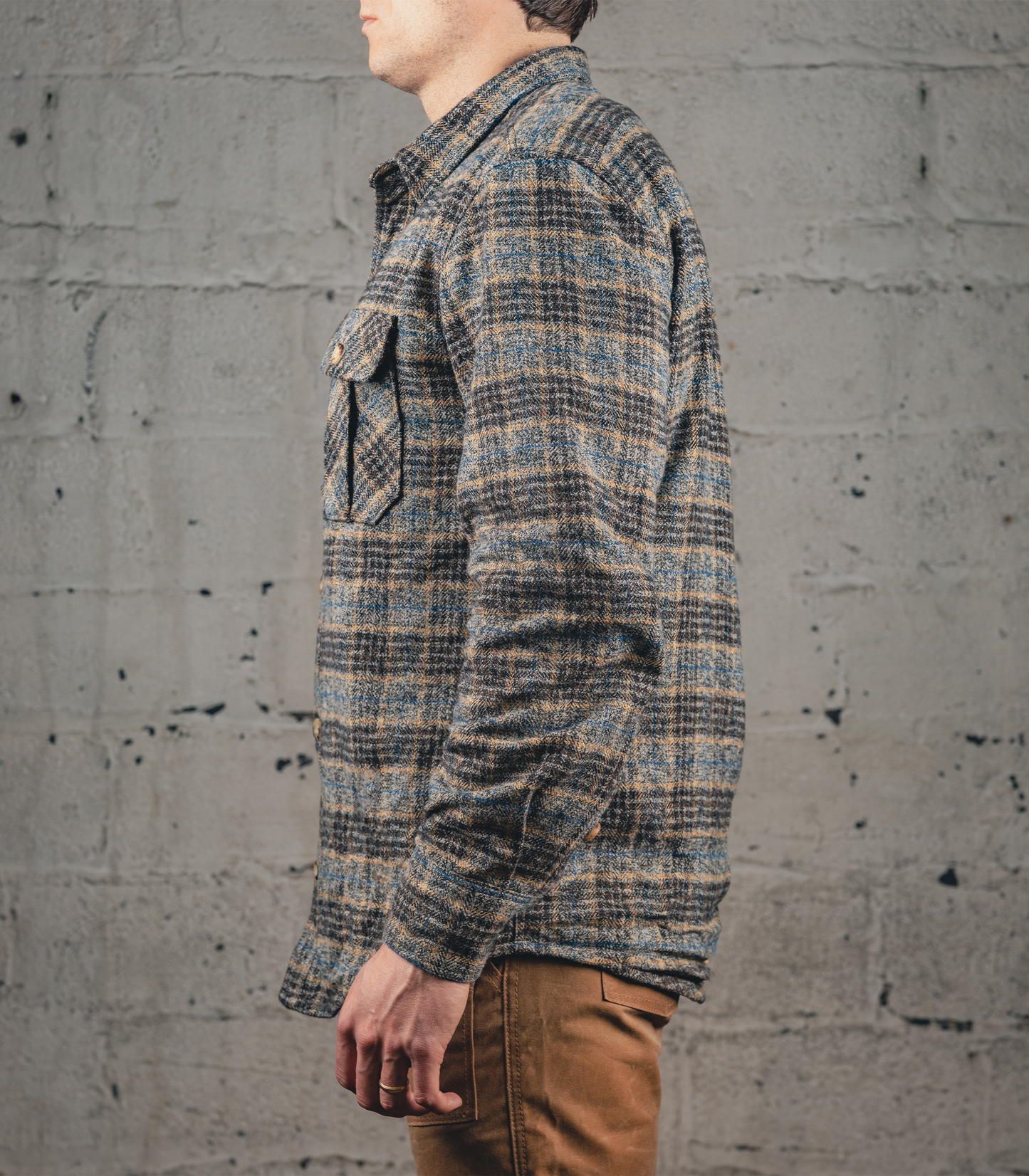 The Plaid Flannel - Grey