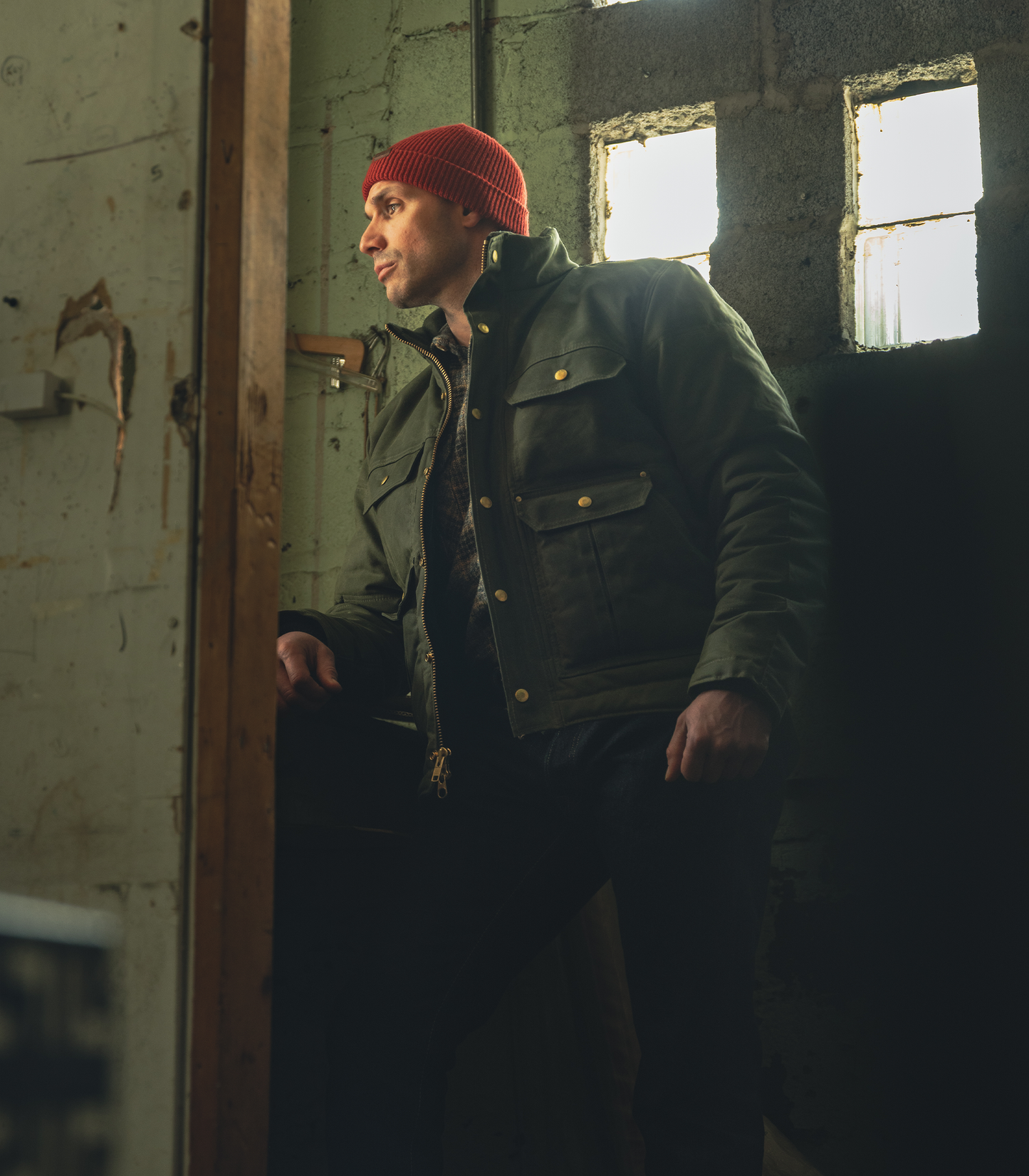 The Short Insulated Chief Jacket - Olive