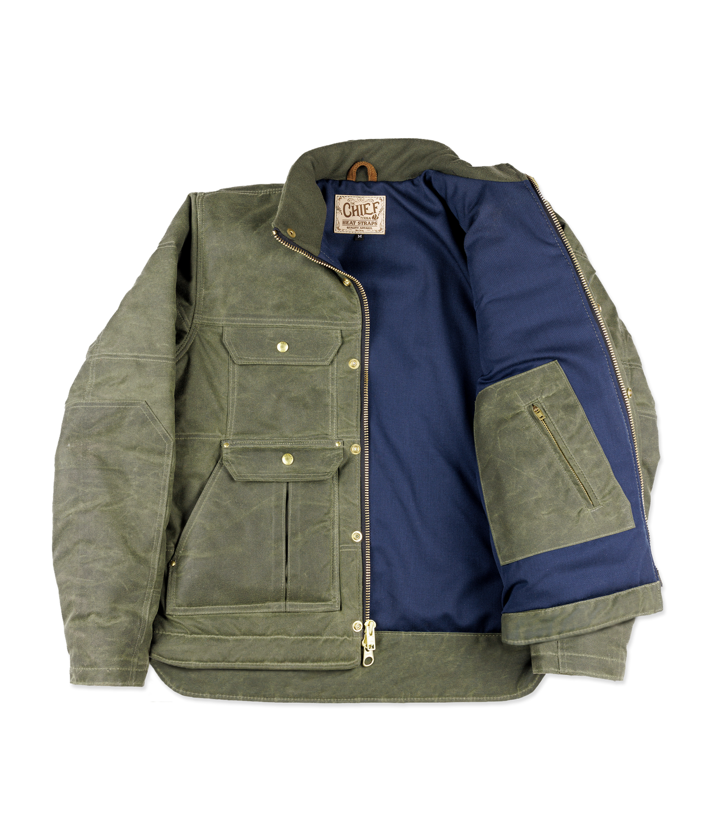 The Short Insulated Chief Jacket - Olive
