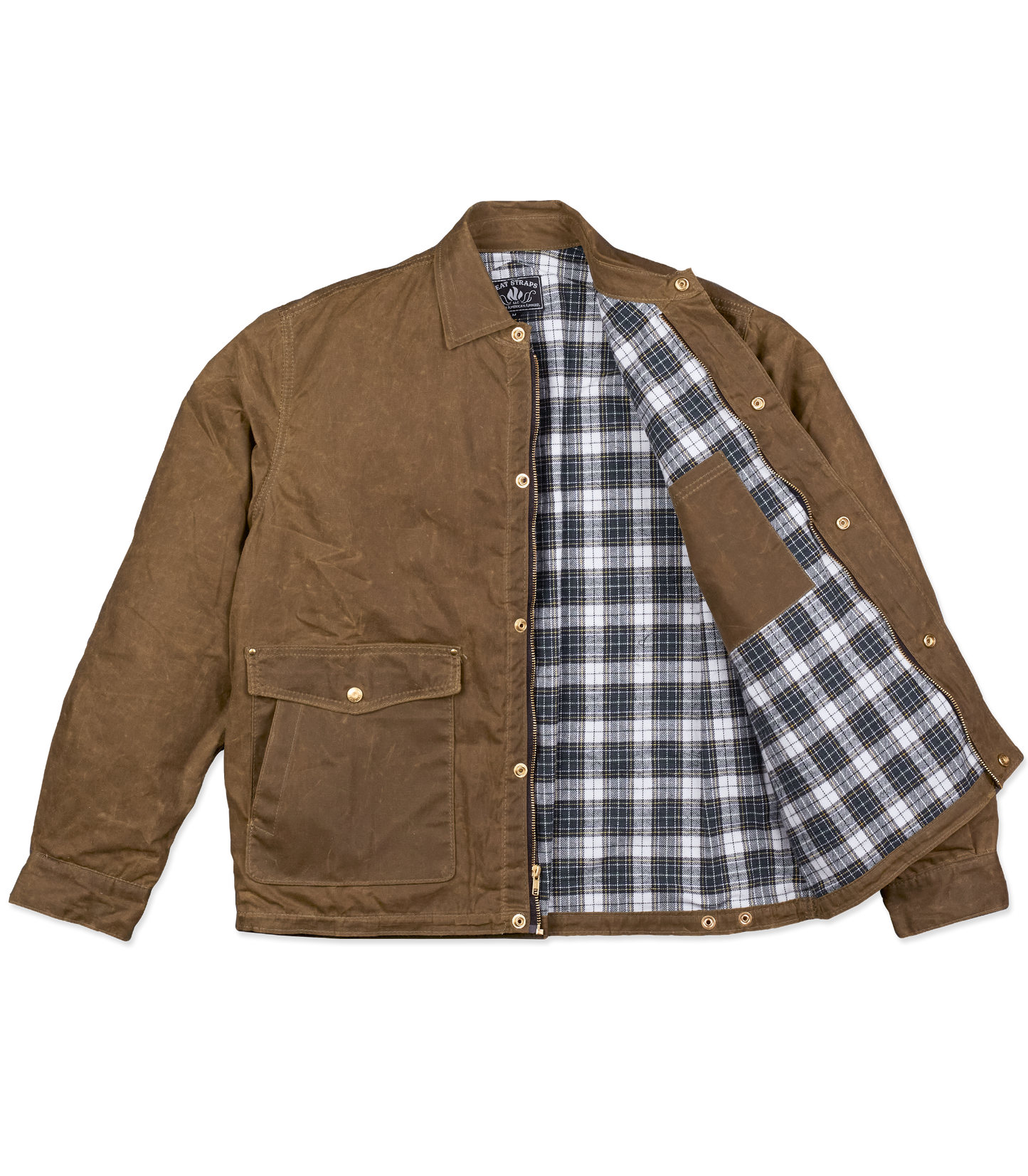 Heat Straps The Shop Jacket - Tan - Open Front View
