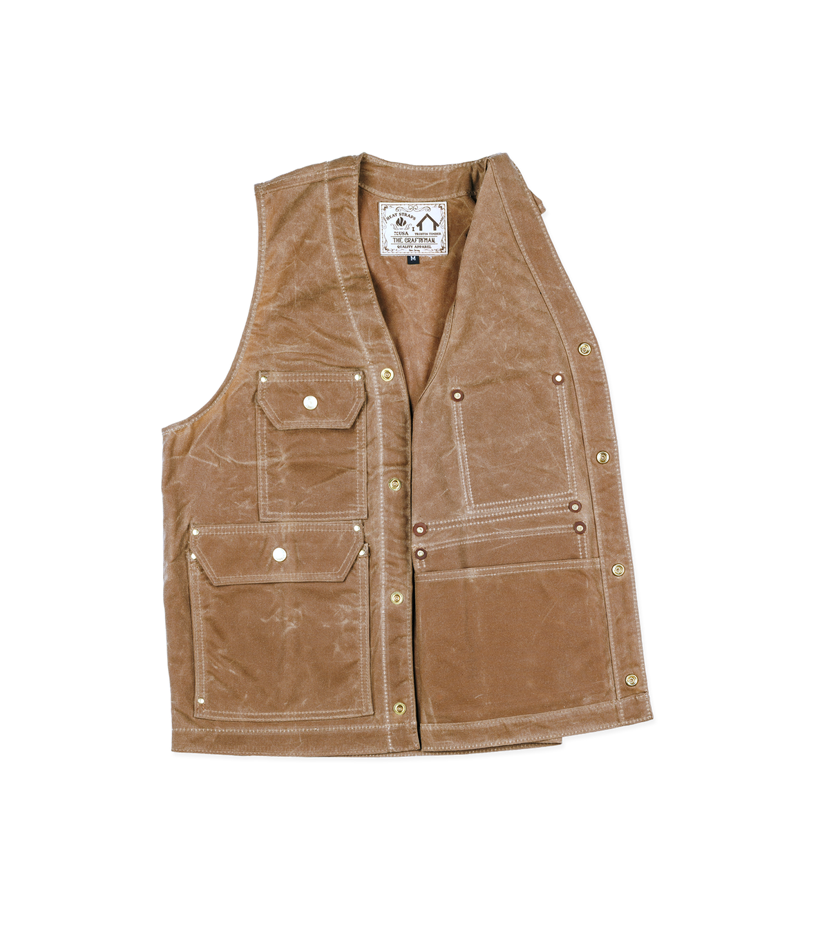 SPECIAL GUEST V2 VEST ベスト　XL Heat Straps x Trustin Timber Craftsman Vest – Heat Straps USA